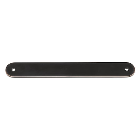Gliderite Hardware 7-1/4 in. Oil Rubbed Bronze Rounded Back Plate 6-1/4 in. Center to Center - 7343-160-ORB, 5PK 7343-160-ORB-5